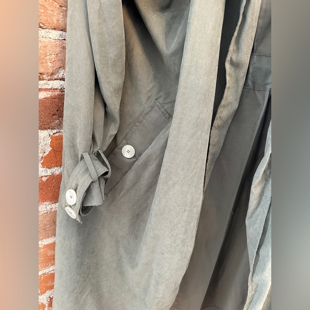 dee elle Olive Trench Coat - Picture 3 of 4